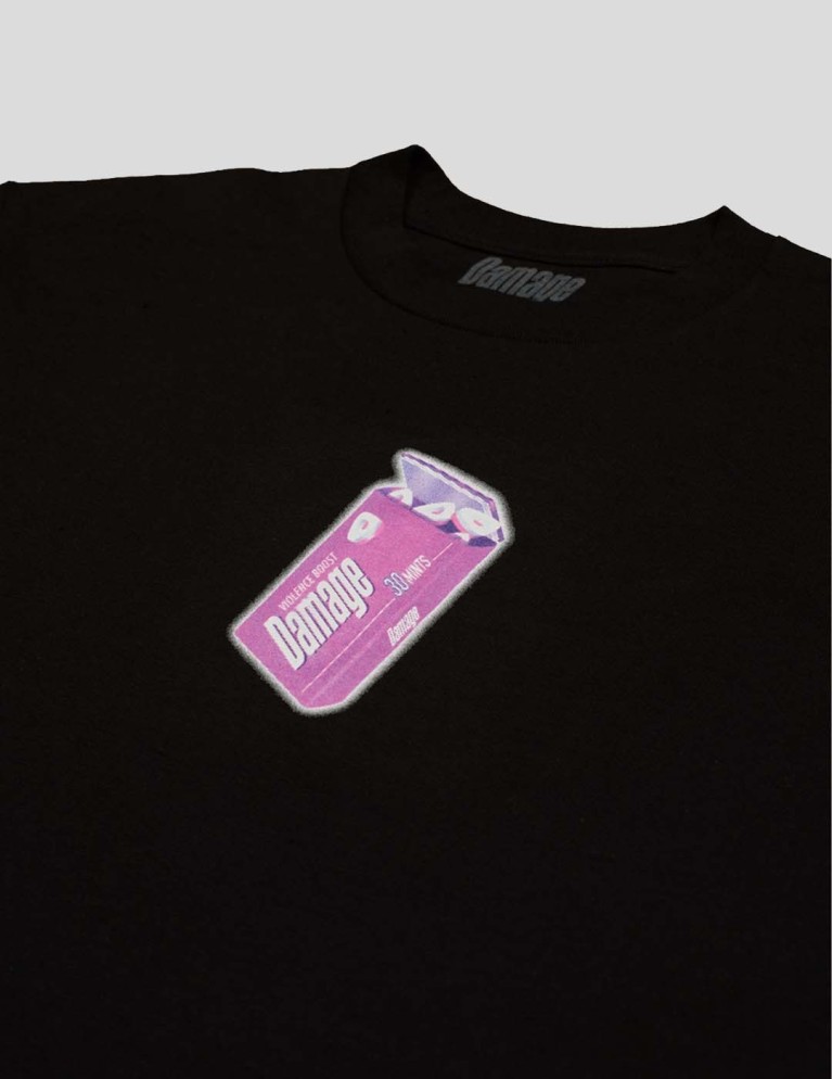 T-shirt DAMAGE boost tee black
